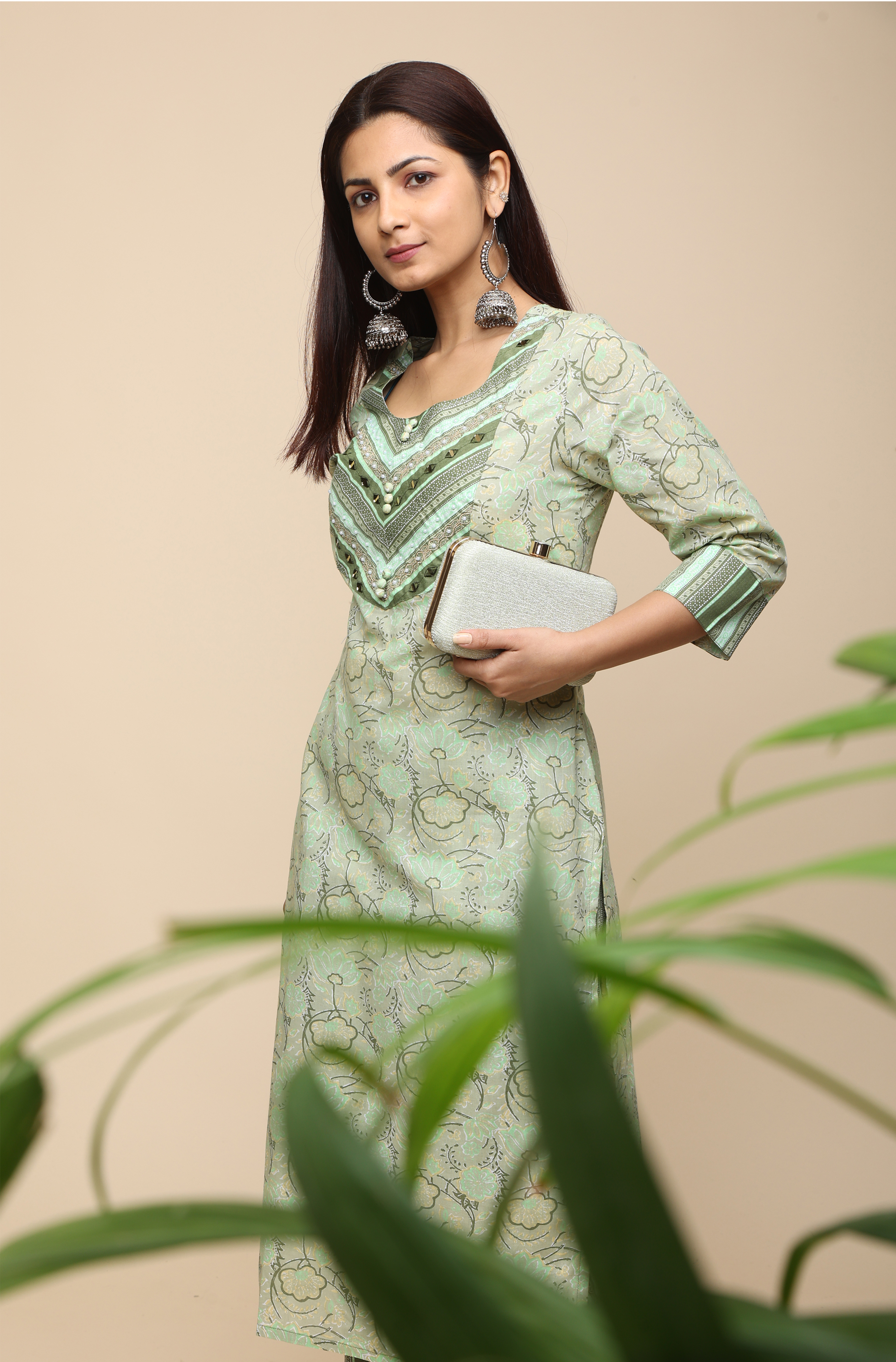 Cotton Printed Kurta With trousers